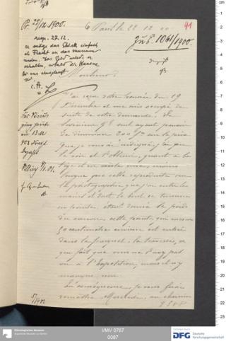 An archival document representing a Correspondence of 2 page(s)