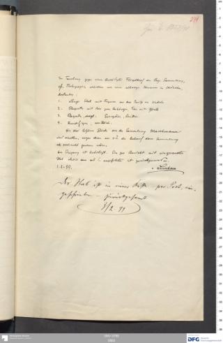 An archival document representing a Correspondence of 1 page(s)