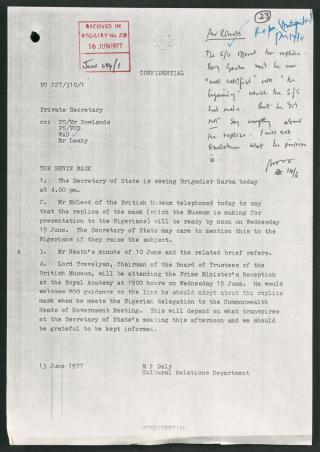 An archival document representing a Files  of 1 page(s)