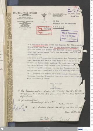 An archival document representing a Correspondence of 2 page(s)