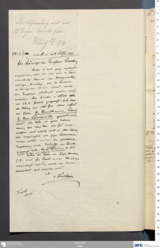 An archival document representing a Correspondence of 1 page(s)