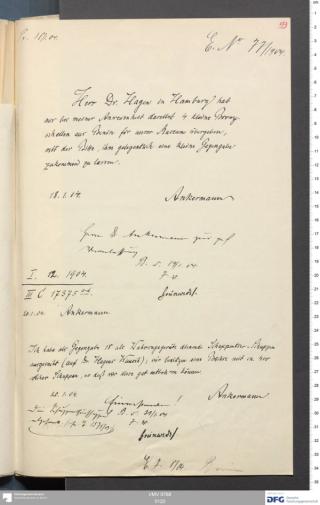 An archival document representing a Correspondence of 2 page(s)