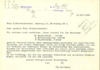 An archival document representing a Correspondence of 3 page(s)