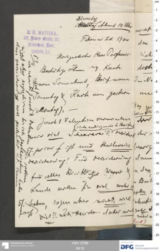 An archival document representing a Correspondence of 2 page(s)