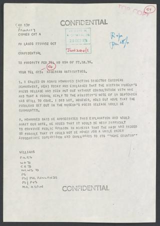 An archival document representing a Files  of 1 page(s)