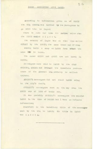 An archival document representing a Official Reports of 1 page(s)