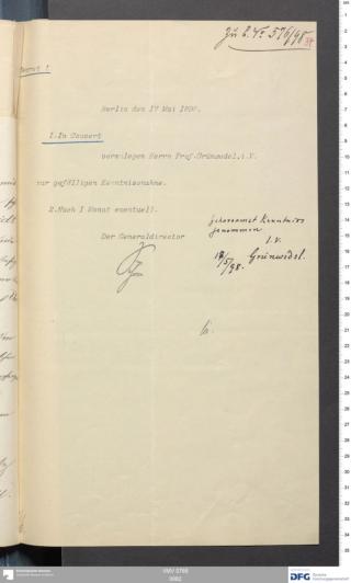 An archival document representing a Correspondence of 2 page(s)