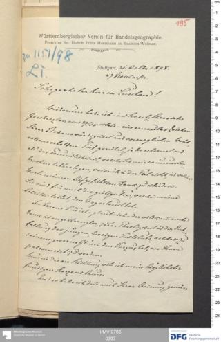 An archival document representing a Correspondence of 4 page(s)