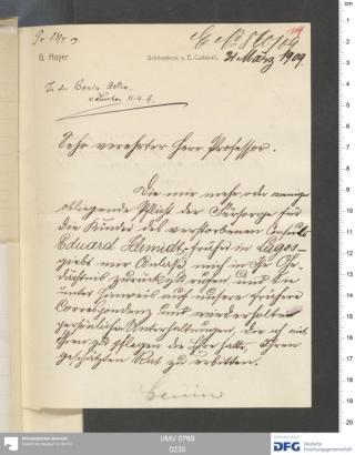 An archival document representing a Correspondence of 4 page(s)