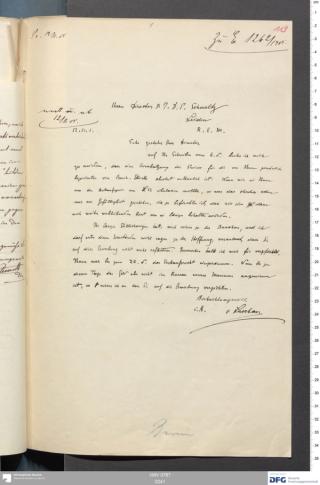 An archival document representing a Correspondence of 2 page(s)