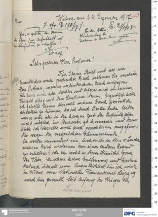 An archival document representing a Correspondence of 4 page(s)