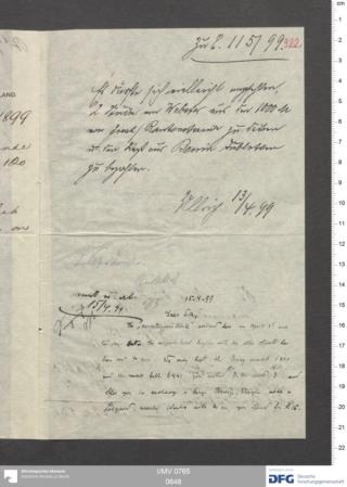 An archival document representing a Correspondence of 1 page(s)