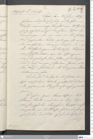 An archival document representing a Correspondence of 2 page(s)
