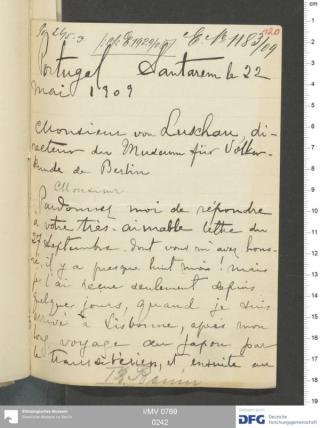 An archival document representing a Correspondence of 4 page(s)