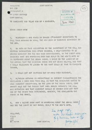 An archival document representing a Files  of 1 page(s)