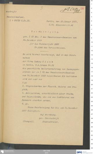 An archival document representing a Correspondence of 2 page(s)