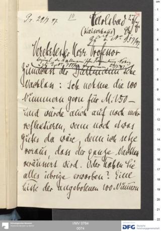An archival document representing a Correspondence of 4 page(s)