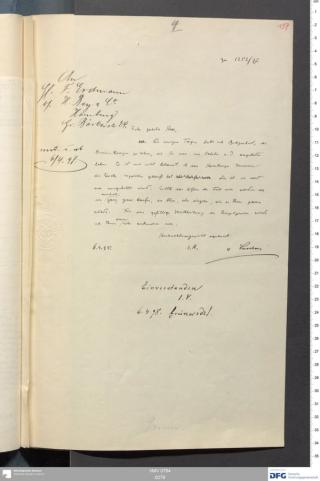 An archival document representing a Correspondence of 2 page(s)