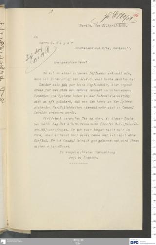 An archival document representing a Correspondence of 2 page(s)