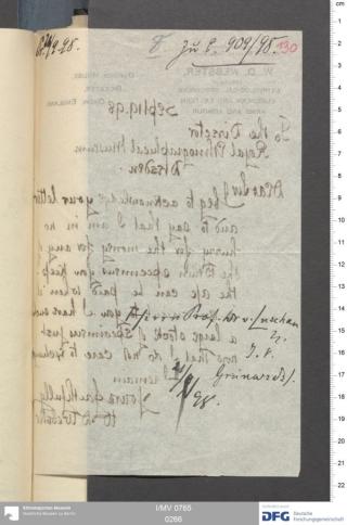 An archival document representing a Correspondence of 2 page(s)