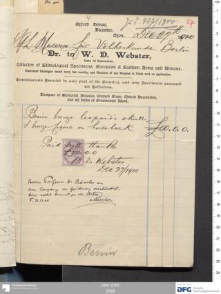 An archival document representing a Invoices of 2 page(s)