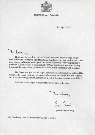 An archival document representing a Correspondence of 1 page(s)