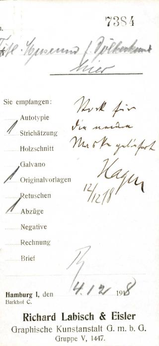An archival document representing a Receipts of 1 page(s)