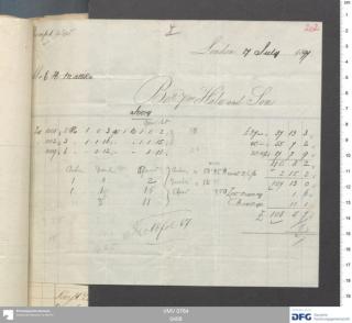 An archival document representing a Invoices of 2 page(s)