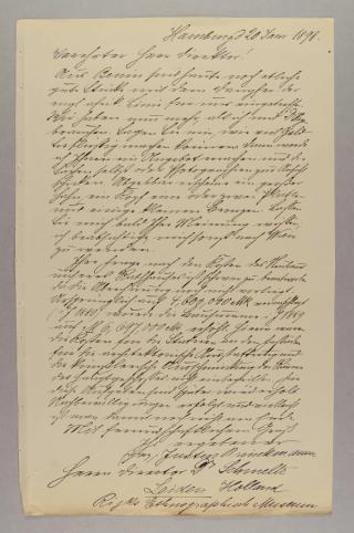An archival document representing a Correspondence of 1 page(s)