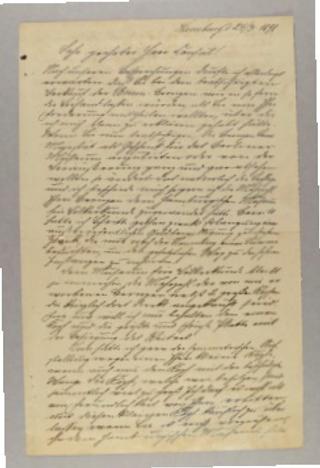 An archival document representing a Correspondence of 2 page(s)