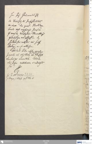 An archival document representing a Correspondence of 1 page(s)