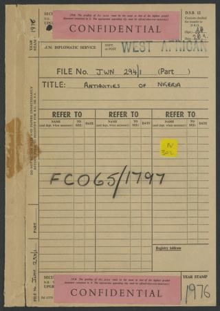 An archival document representing a Files  of 1 page(s)