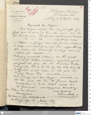 An archival document representing a Correspondence of 4 page(s)