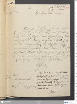 An archival document representing a Correspondence of 2 page(s)