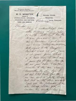 An archival document representing a Correspondence of 2 page(s)