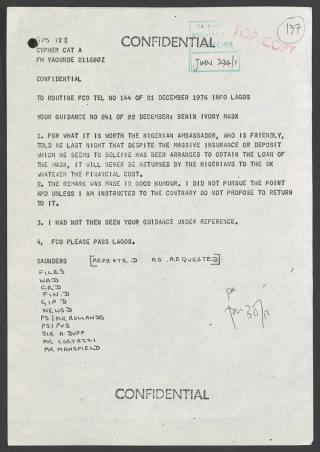 An archival document representing a Files  of 1 page(s)