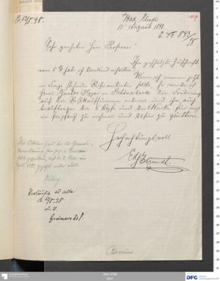 An archival document representing a Correspondence of 2 page(s)