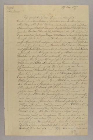 An archival document representing a Correspondence of 2 page(s)