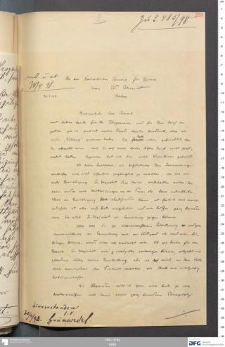 An archival document representing a Correspondence of 2 page(s)