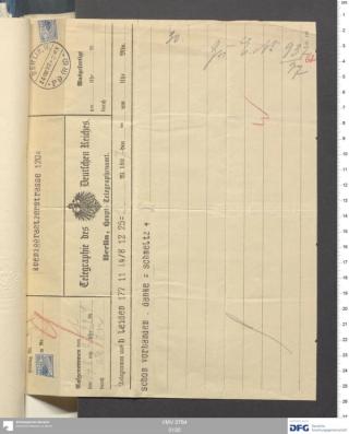 An archival document representing a Correspondence of 2 page(s)