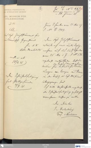 An archival document representing a Correspondence of 2 page(s)