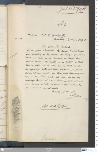 An archival document representing a Correspondence of 2 page(s)