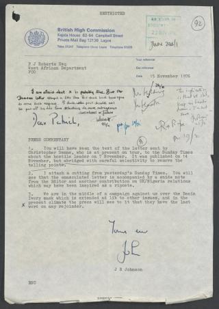 An archival document representing a Files  of 3 page(s)