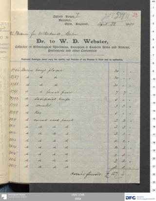 An archival document representing a Invoices of 4 page(s)