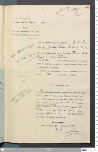 An archival document representing a Correspondence of 2 page(s)