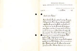 An archival document representing a Correspondence of 2 page(s)