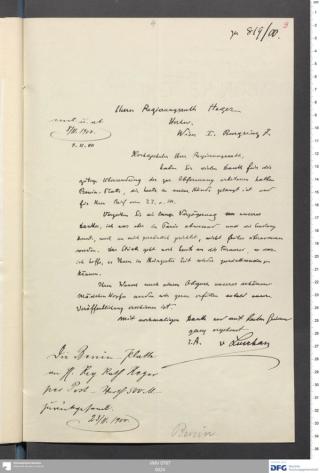 An archival document representing a Correspondence of 2 page(s)