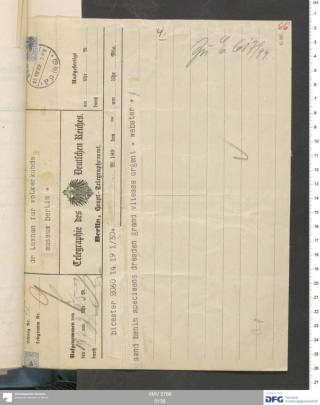 An archival document representing a Correspondence of 2 page(s)