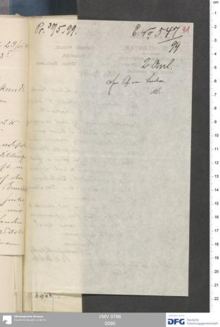 An archival document representing a Correspondence of 2 page(s)