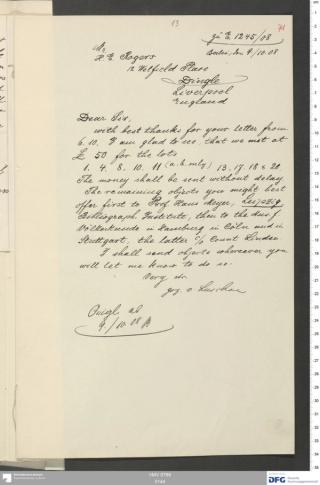 An archival document representing a Correspondence of 4 page(s)
